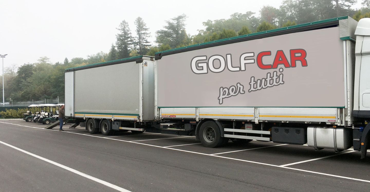 Camion per il trasporto di golf car